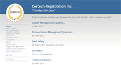 Desktop Screenshot of certechregistration.com