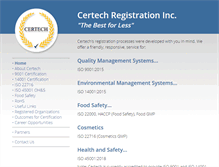 Tablet Screenshot of certechregistration.com